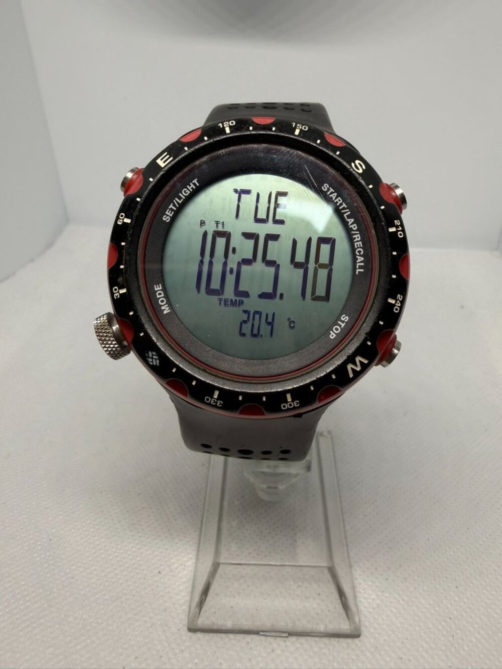 Columbia Singletrak CT004010 Men's 50mm Compass Trakbak Digital Watch AS-IS